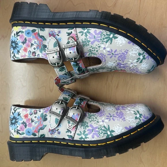 Dr. Martens Floral Buckle Flats - Picture 8 of 11